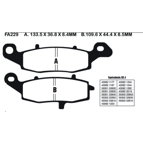 EBC EBC Brake Pads FA229HH
